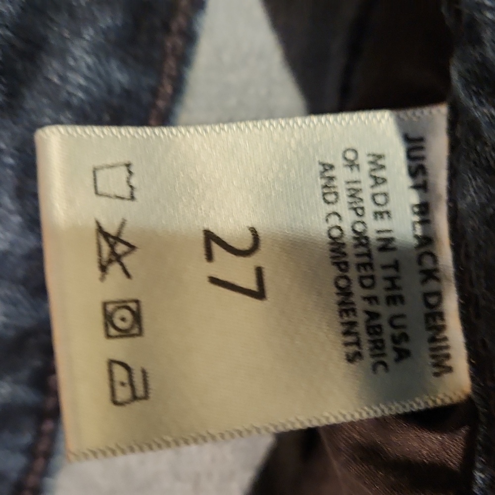 ❤️ JUST BLACK DENIM HIGH RISE CLASSIC BELL BOTTOM FLARE JEANS, 4 (27) - Picture 5 of 9